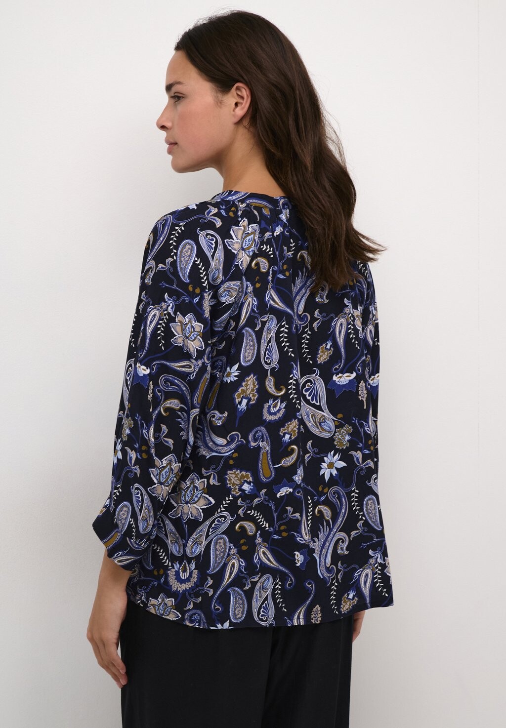 

Блуза FIONA V-NOTCH NECK CASUAL FIT Kaffe, синий