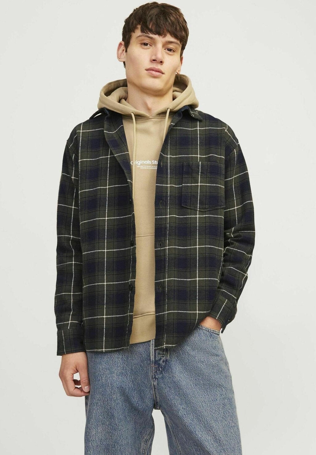 

Рубашка RELAXED FIT Jack & Jones, темно-синий