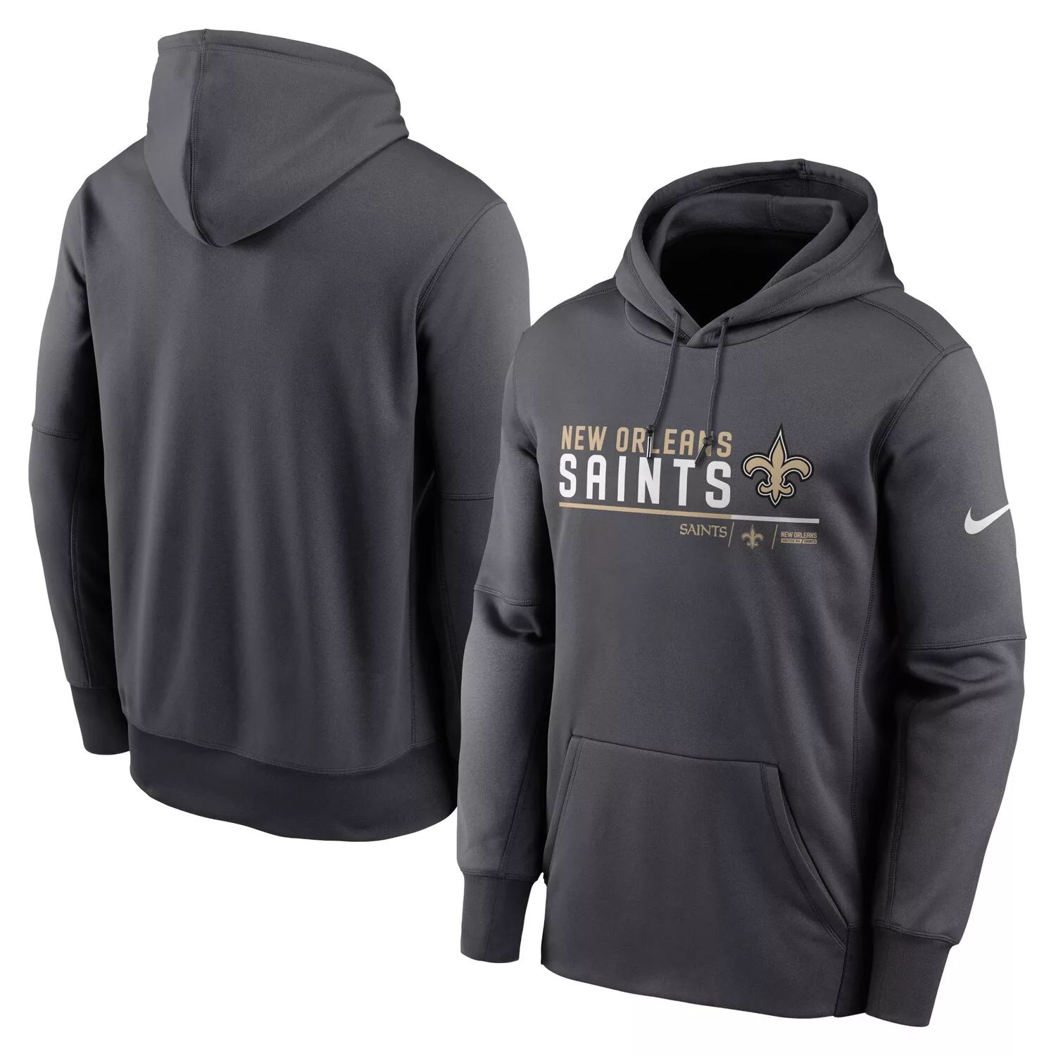 

Мужская антрацитовая толстовка с капюшоном и логотипом New Orleans Saints Prime Nike, Черный, Мужская антрацитовая толстовка с капюшоном и логотипом New Orleans Saints Prime Nike