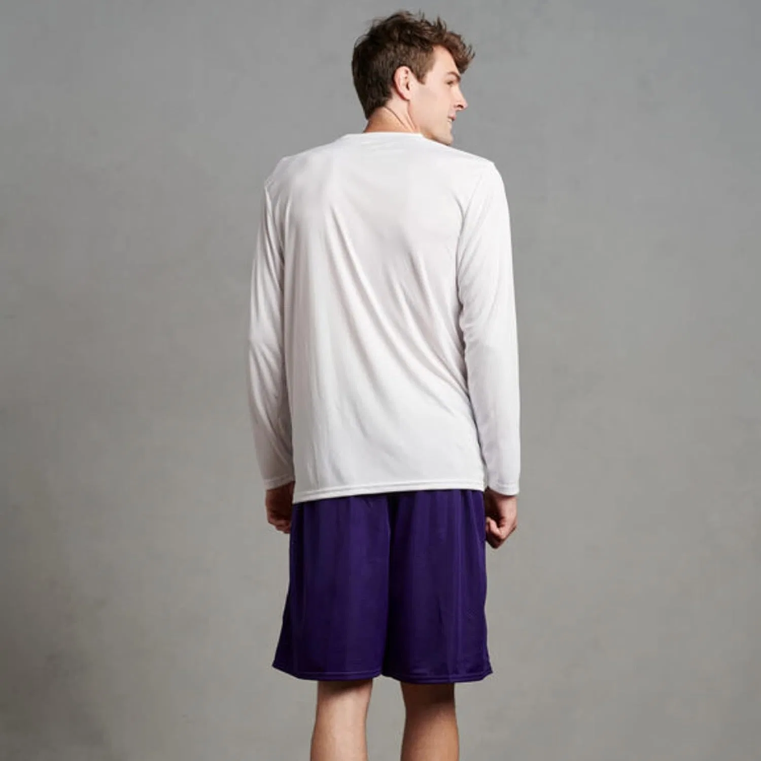 Детские сетчатые шорты Russell Athletic Big Boys' Youth, фиолетовый — фото 3