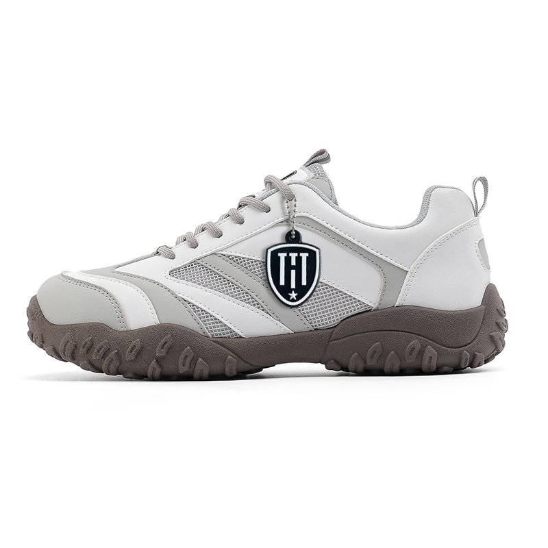 

Низкие повседневные туфли мужские. Коробка в комплекте HACKBUTEER, White Gray