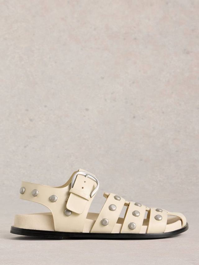 Кожаные сандалии Helena с шипами в стиле fisherman White Stuff, Pale Ivory