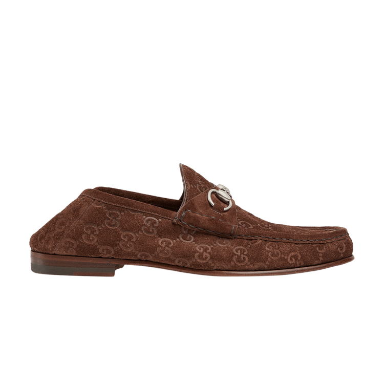 

Кроссовки Gucci Horsebit 1953 Loafer 'GG Suede - Dark Brown', коричневый