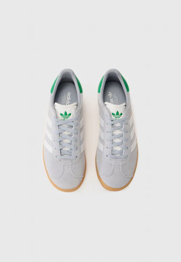 Кроссовки gazelle унисекс Adidas Originals, Halo Silver-Coloured/White/Green — фото 4