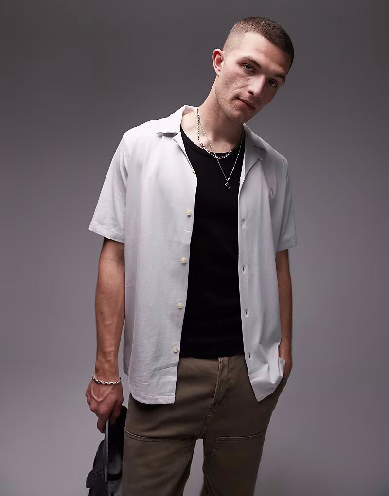 

Футболка Allsaints Hudson в облачно-сером цвете