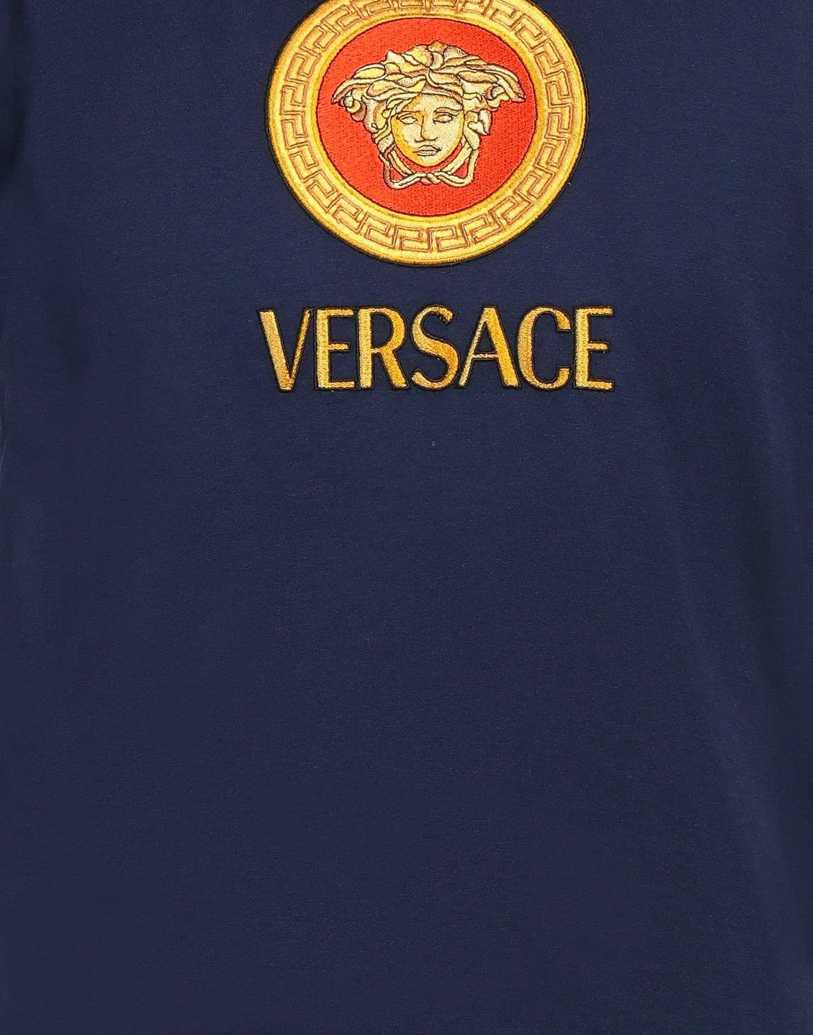 Футболка с логотипом VERSACE Midnight blue — фото 4
