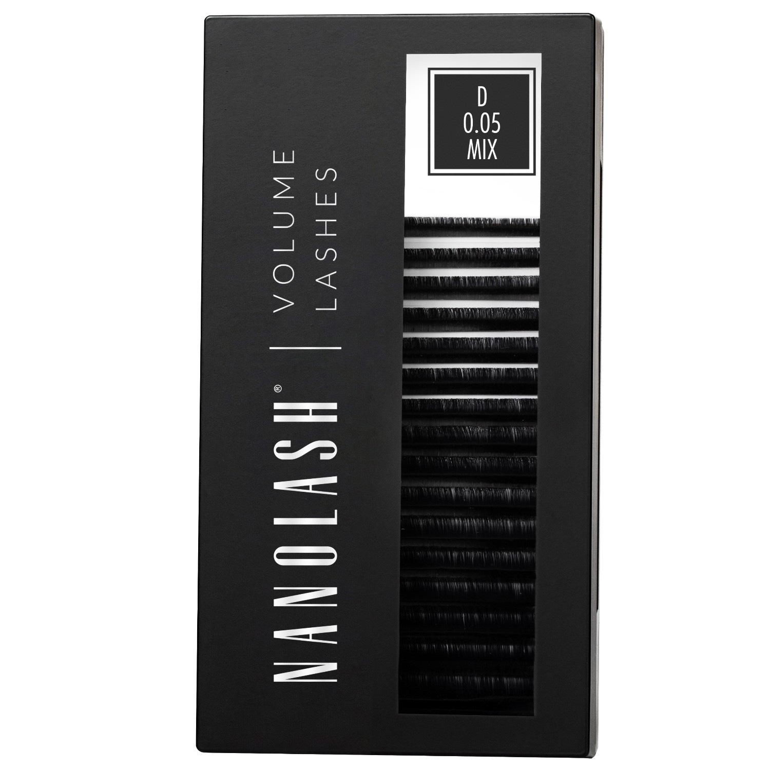 

Искусственные ресницы wimpern für wimpernverlängerung Nanolash, 0.05 d 6-13mm, количество 1 шт.