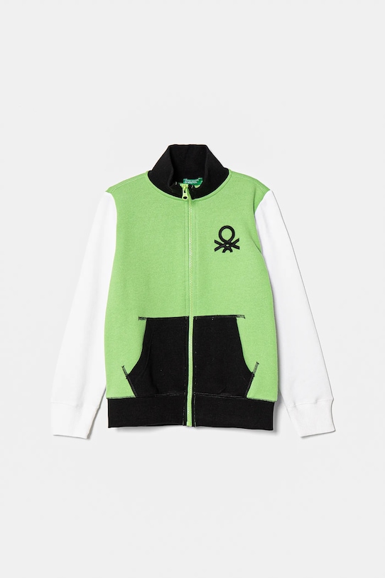 

Детская хлопковая толстовка United Colors Of Benetton, зеленый