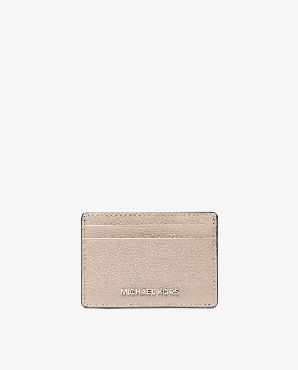 

Женская визитница из зернистой кожи Michael Michael Kors, цвет Nude