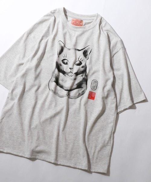 

Футболка оверсайз с коротким рукавом, анималистический принт SITRY, бежевый