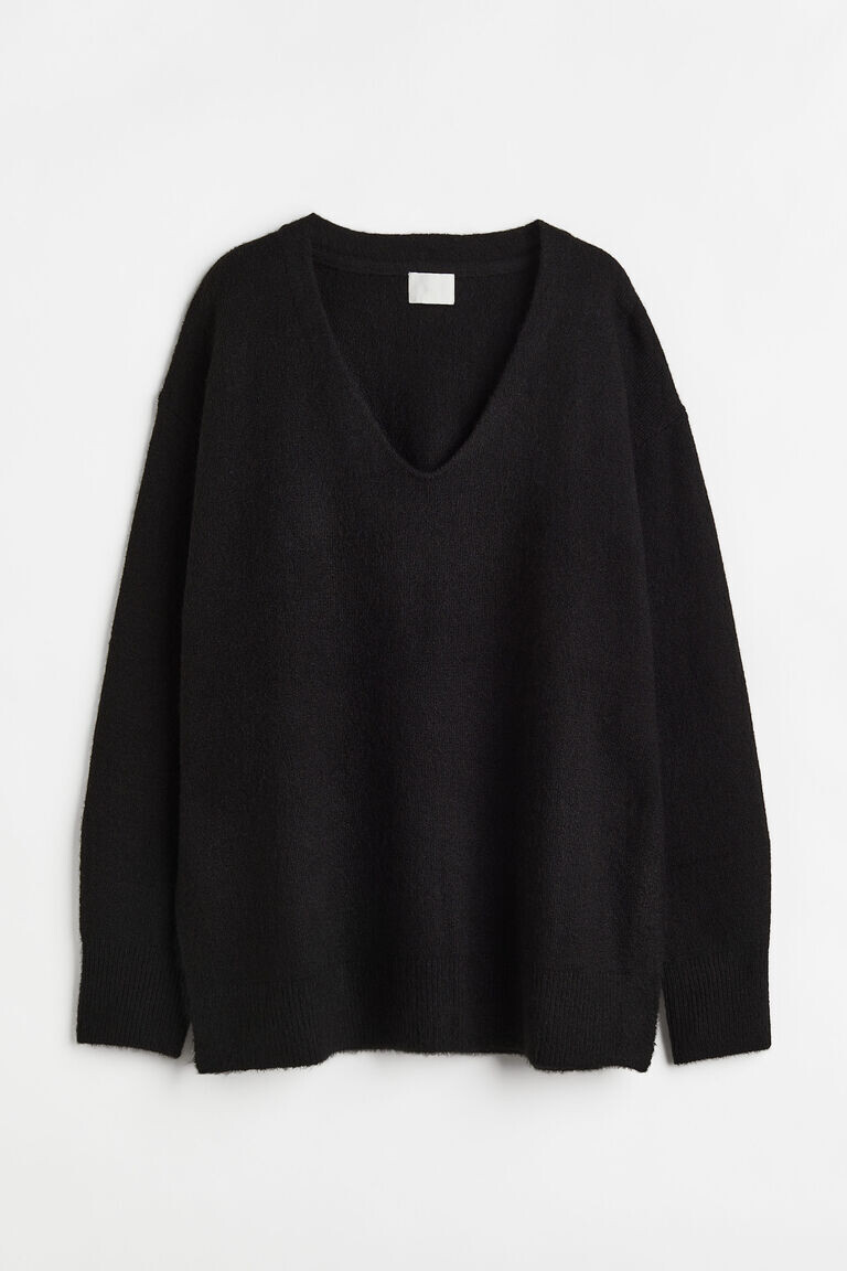 

Джемпер оверсайз H&M, черный