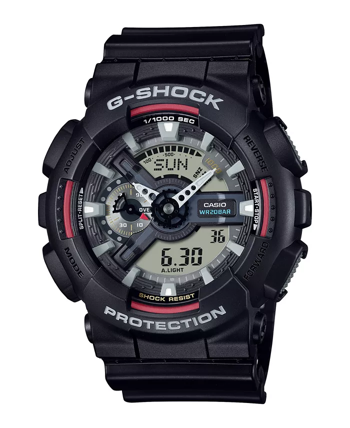 

Мужские кварцевые часы с черным пластиковым корпусом, 51.2 мм G-Shock