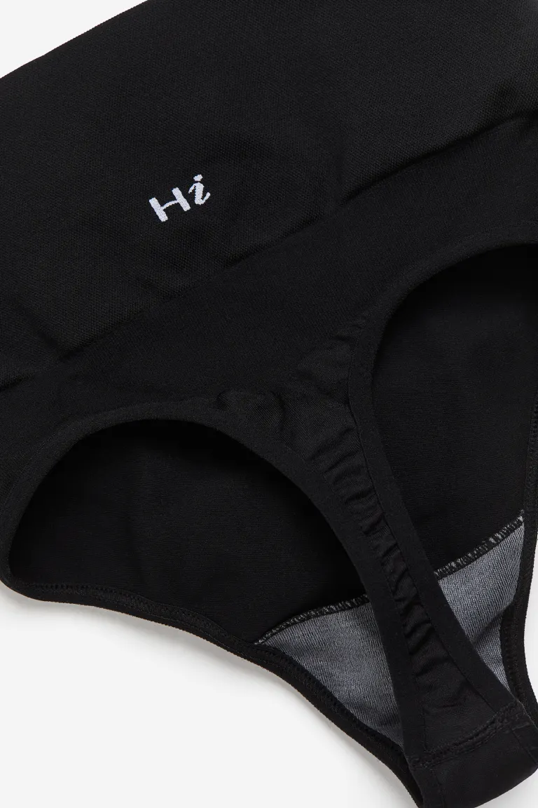 

Стринги contour с высокой талией H&M, черный
