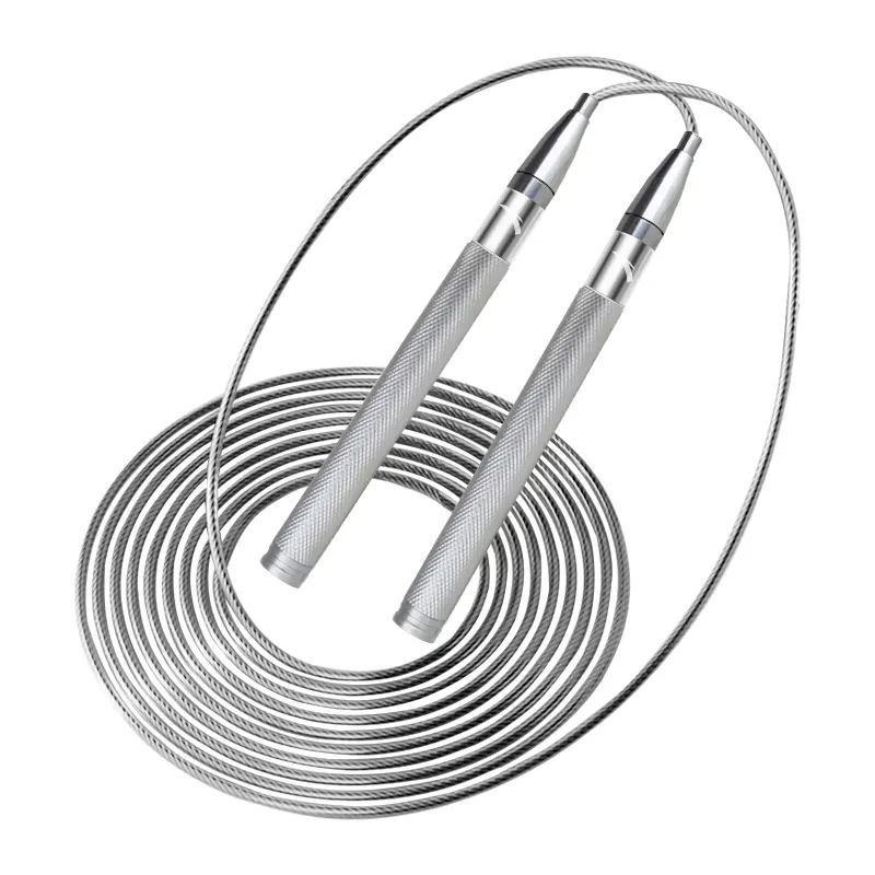 

Профессиональная гоночная неучетная скакалка для фитнеса, стальной трос, алюминиевый контроллер 3м ANTA, серебро