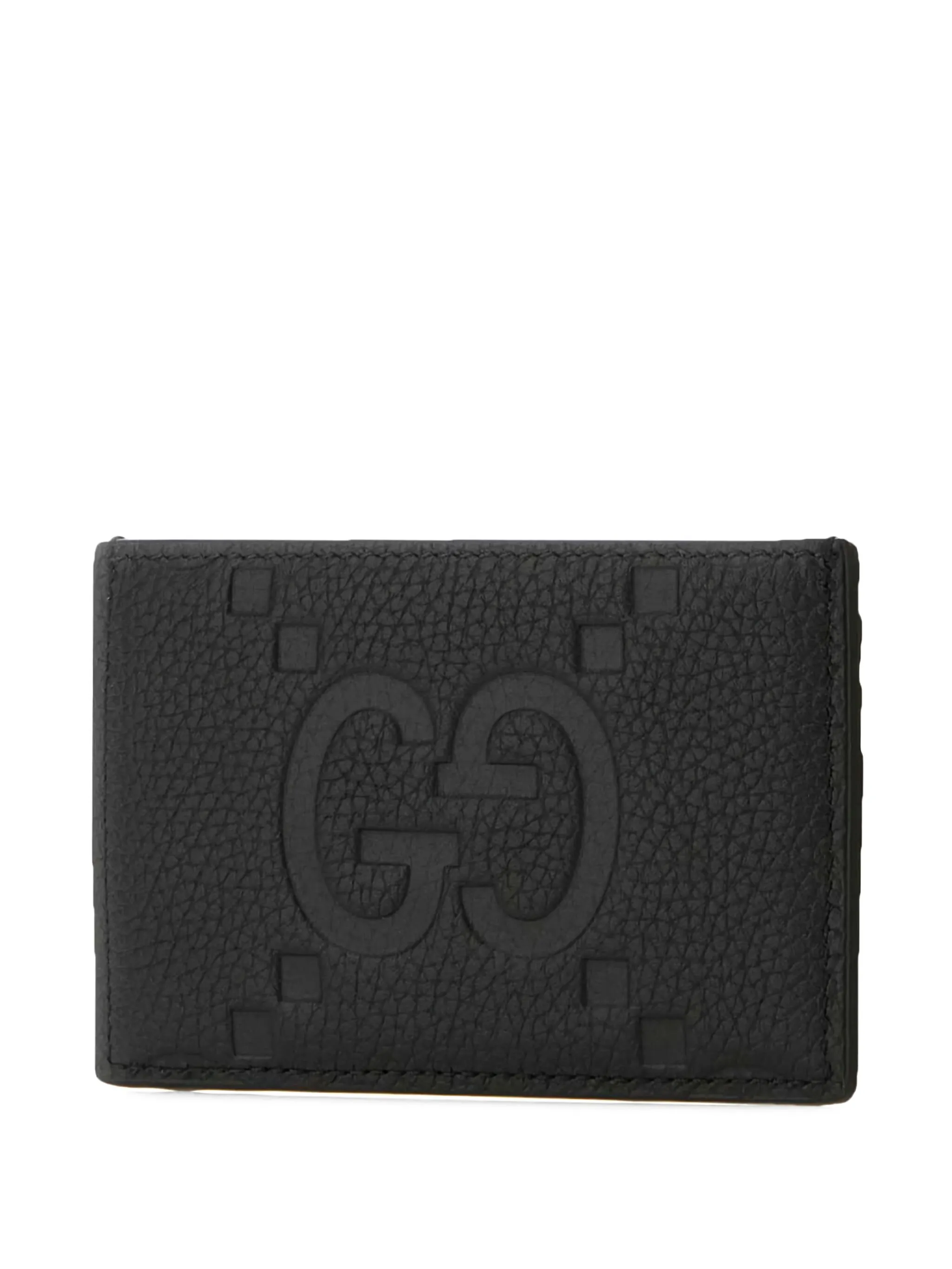 Картхолдер с тиснением GG Gucci, черный — фото 2