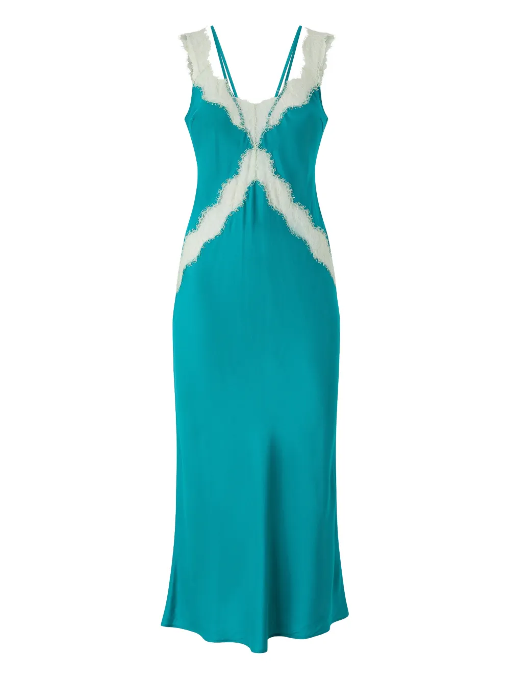 

Платье без рукавов с кружевной отделкой Pinko, синий