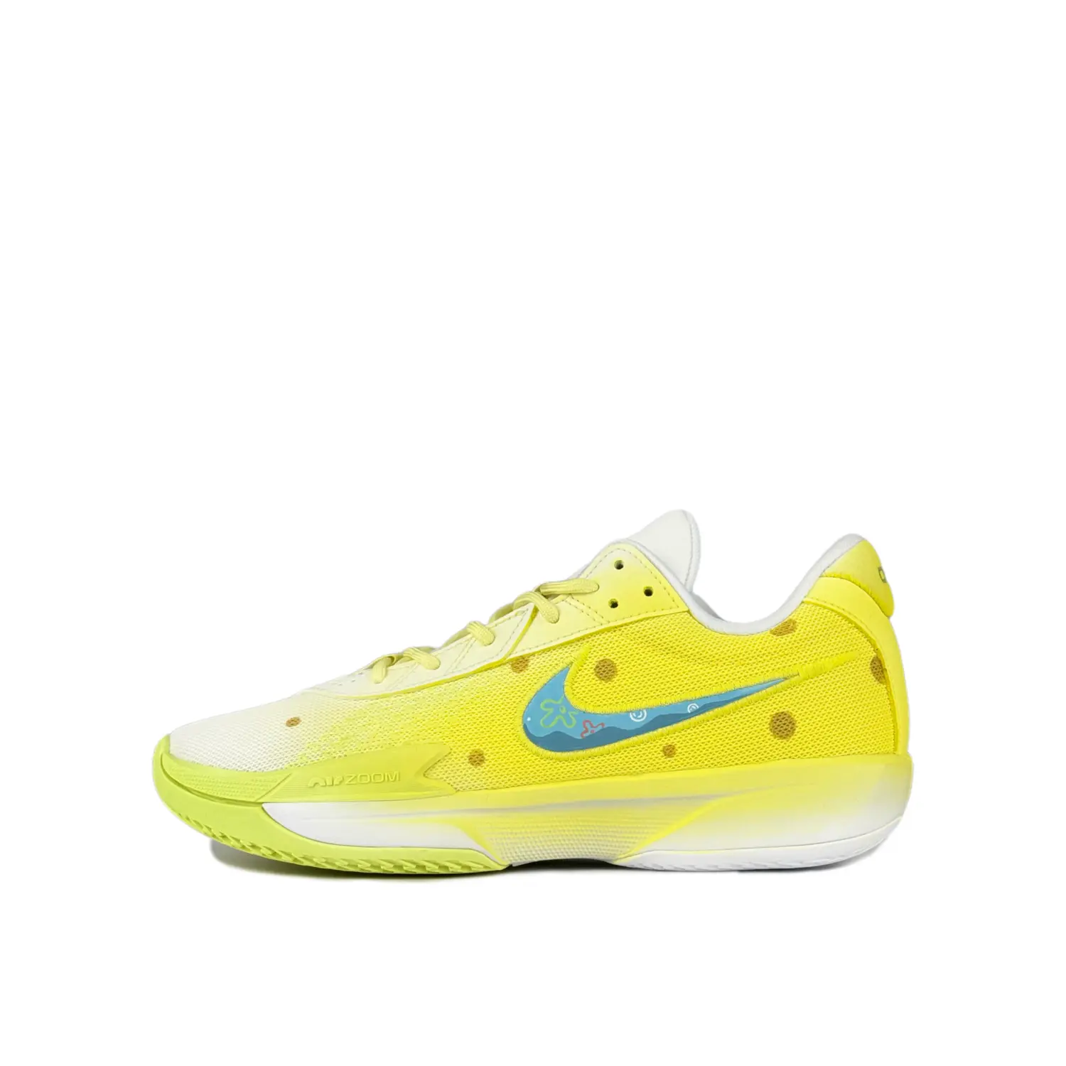 

Air Zoom G.T. Cut Academy Dreamy Underwater Abrasion Resistant низкие баскетбольные кроссовки мужские Mismatched Nike, белый желтый