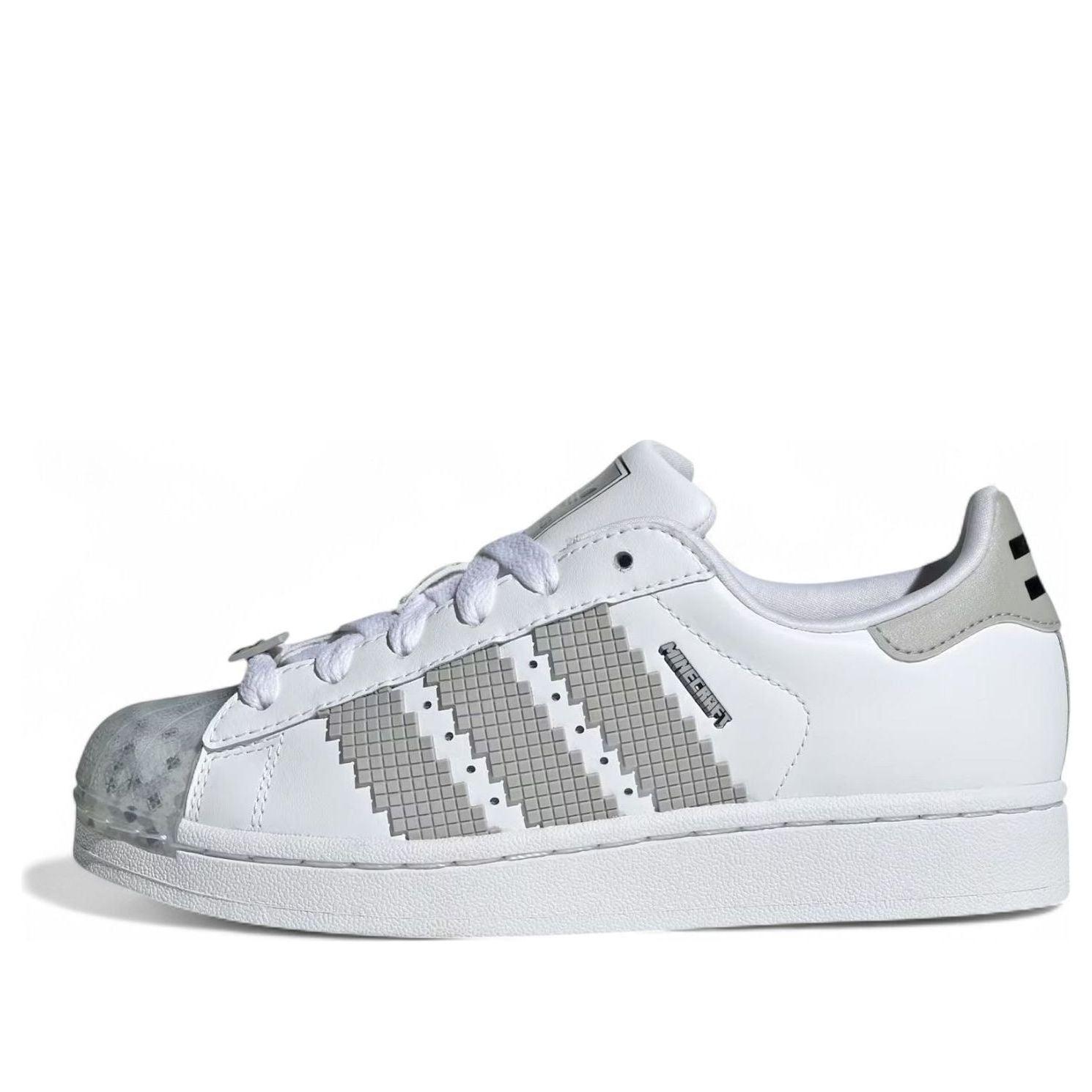 

Кроссовки (GS) adidas x Minecraft Superstar II 'Cloud White Grey'