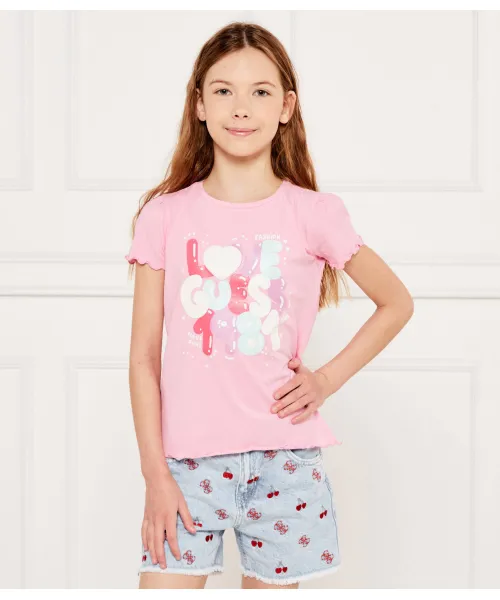 

Футболка Regular fit Guess, розовый