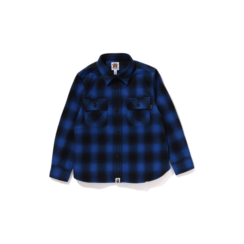 

Повседневная рубашка FW25 для детей 3-7 лет A BATHING APE, синий