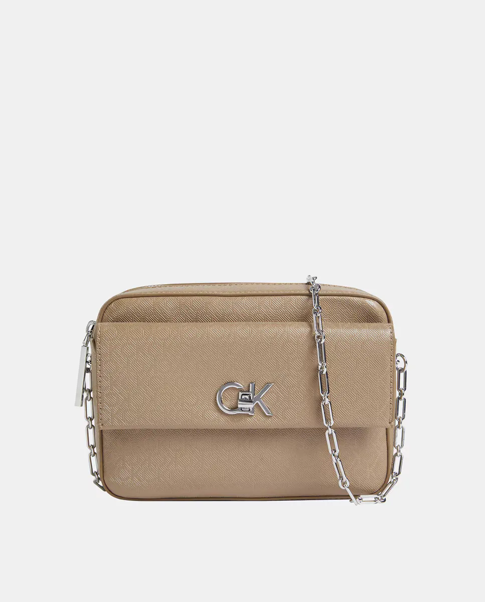 

Сумка с передним карманом Calvin Klein, бежевый