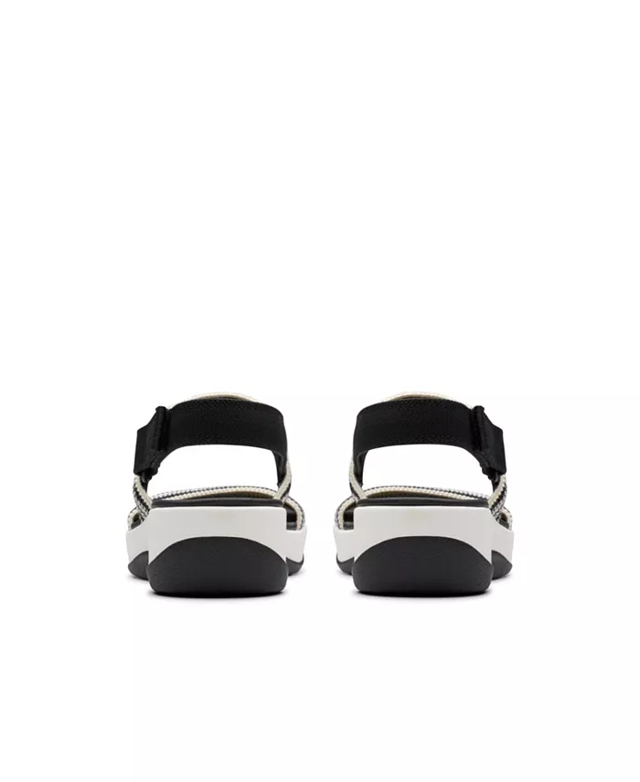 Женские сланцы Arla Stroll на шлепанцах с открытой пяткой Clarks, черный — фото 4