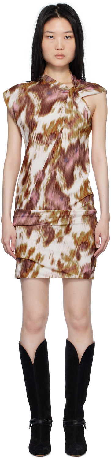 

Мини-платье Off-White & Tan Isabel Marant Etoile