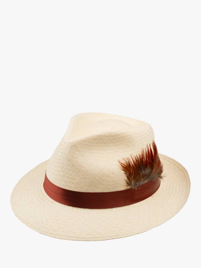 

Панама-трилби Christy, Ivory/Rust Satin