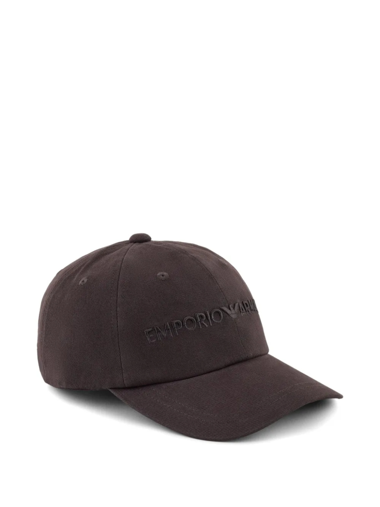 

Кепка с вышитым логотипом Emporio Armani, коричневый