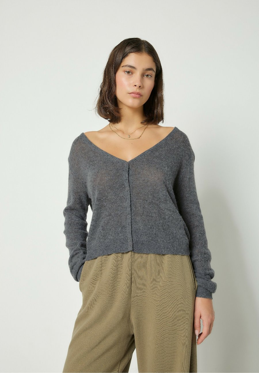 

Кардиган American Vintage DUMY, Gris Fonce Chine/Mottled Dark Grey