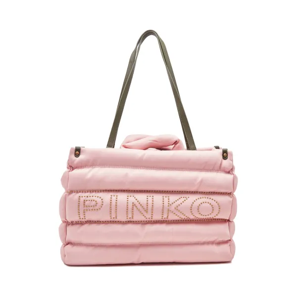 

Микросумка-Шоппер из переработанных материалов Pinko, розовый