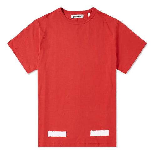 

Футболка brushed diagonal s/s t-shirt Off-White, красный