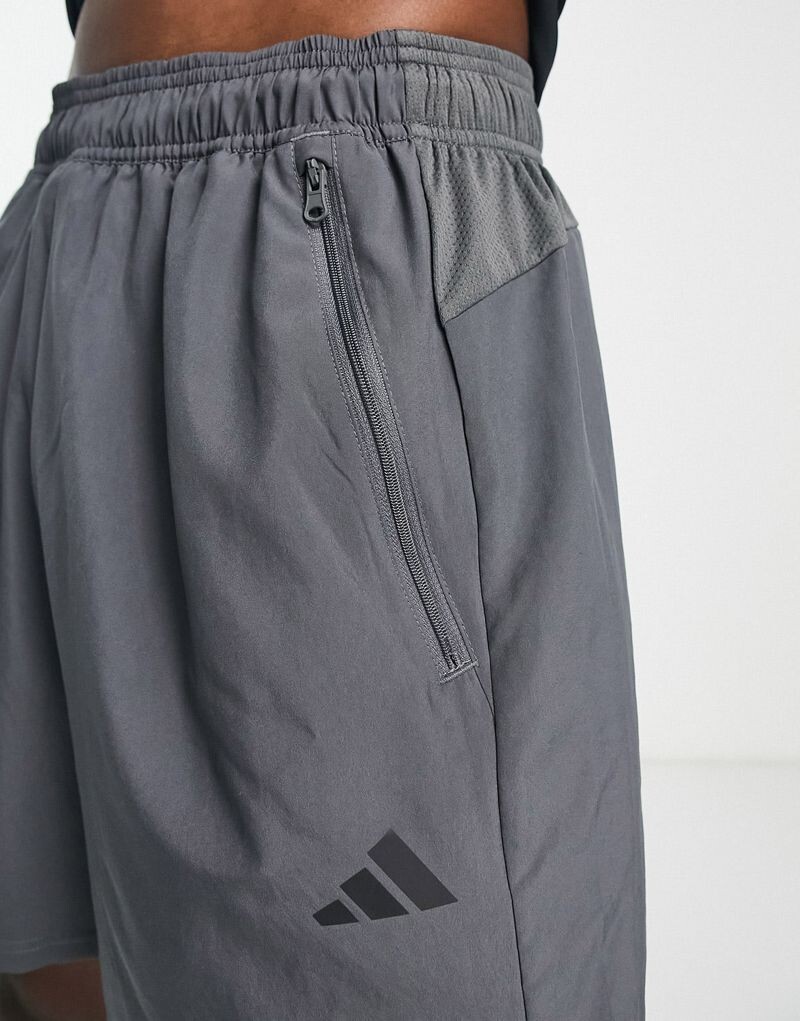 Серые шорты adidas Training Essentials 7 дюймов adidas — фото 3