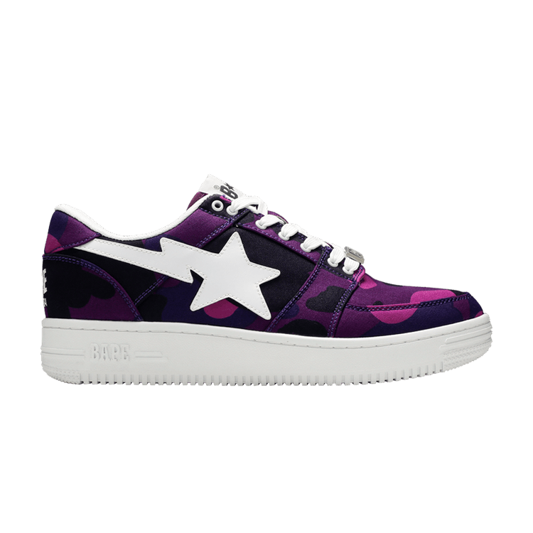 

Кроссовки BAPE Bapesta Canvas Low 'Purple Camo', фиолетовый