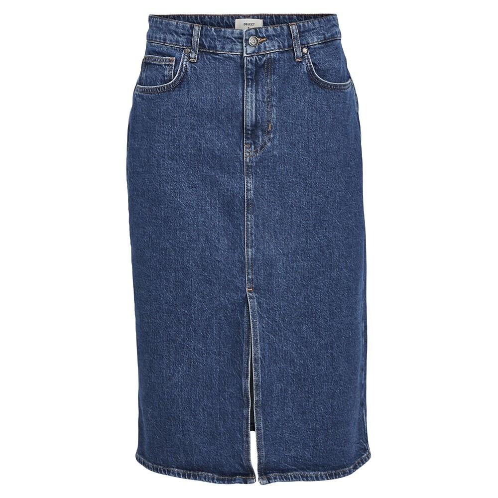 

Юбка Object Ellen Denim Midi, синий