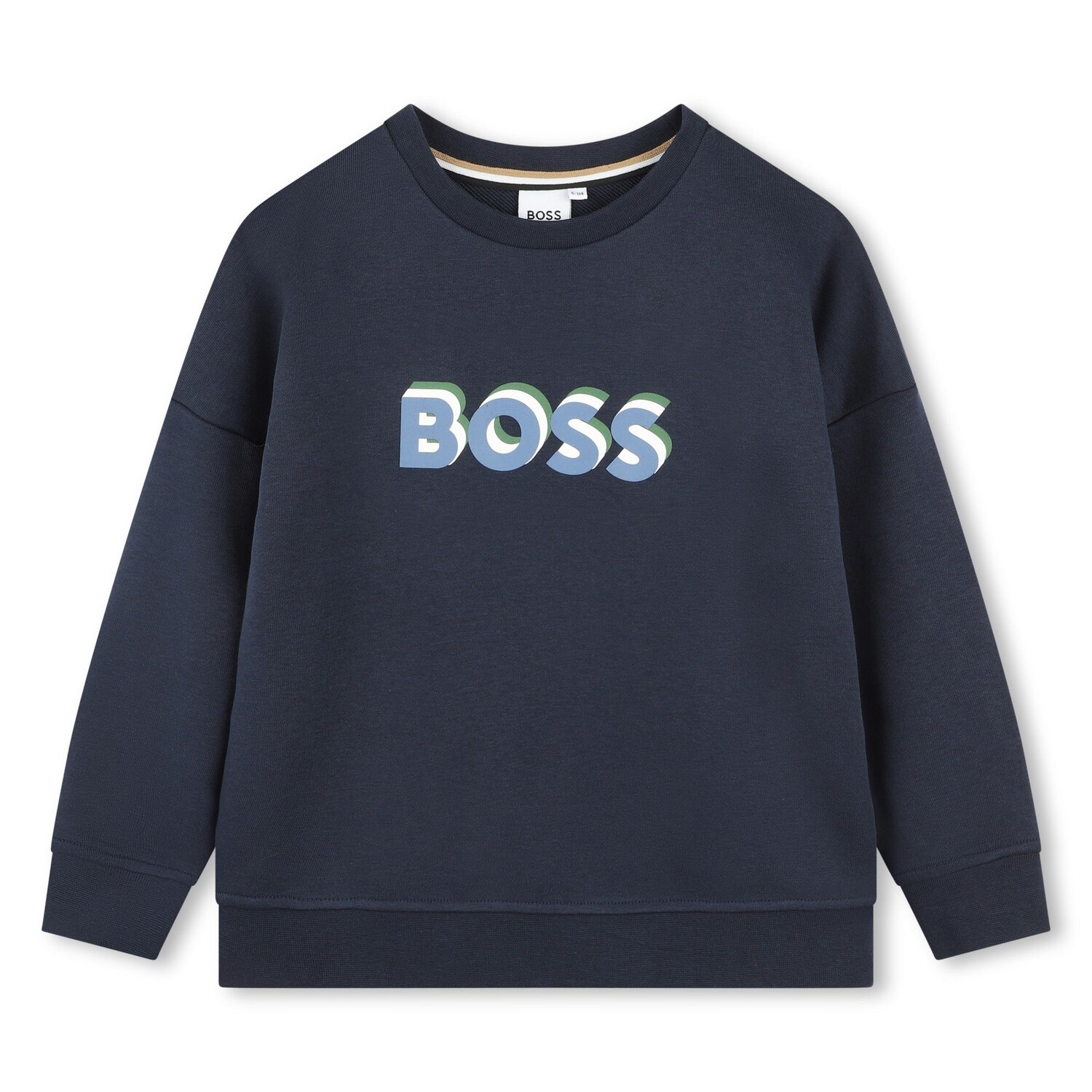 

Темно-синяя толстовка с логотипом BOSS, синий