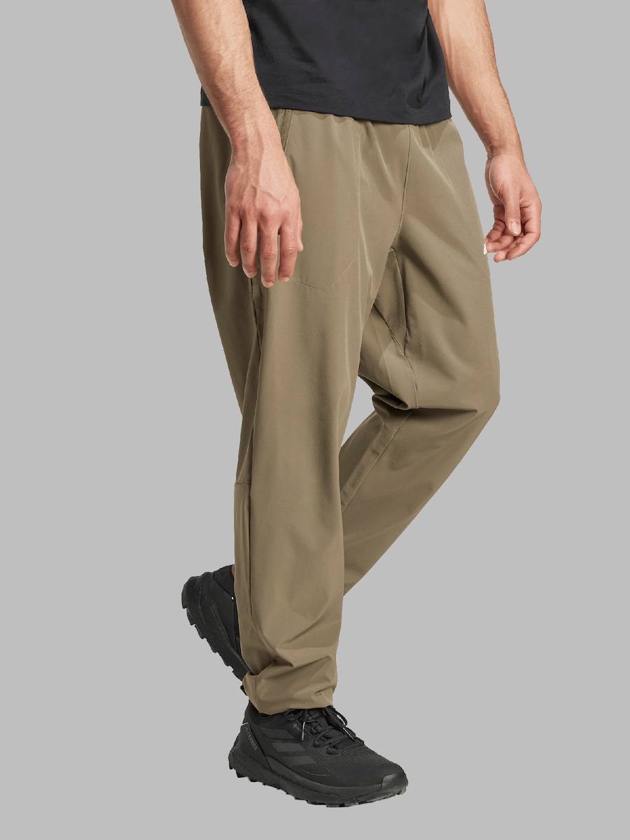Облегающие брюки для активного отдыха ADIDAS TERREX Essentials, хаки — фото 3