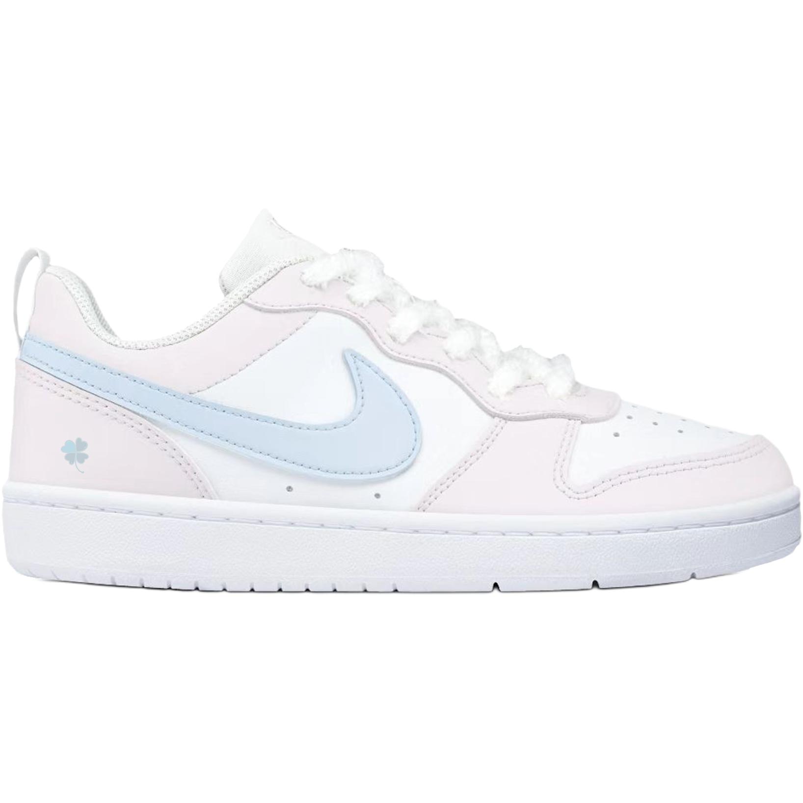 Nike Кроссовки для скейтбординга Court Borough Pink Blue Tale низкие детские unisex цвет Lotus — фото 3