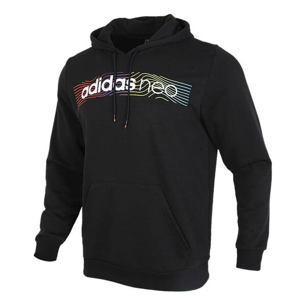 

Толстовка adidas neo M Fav Nn Hd 1 logo Printing Casual Sports Black, черный