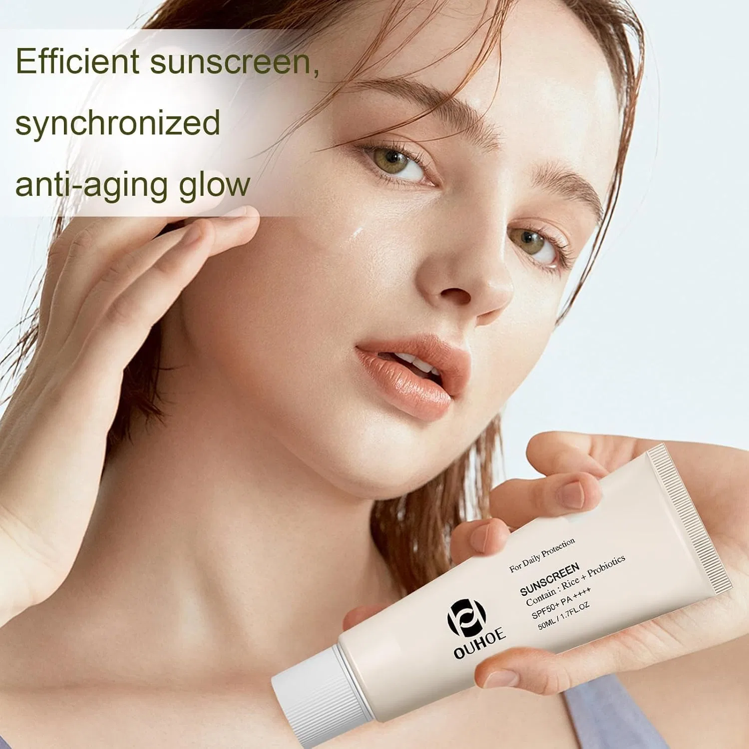 Набор солнцезащитных средств: стик и крем для лица SPF50+ Hanggon — фото 3