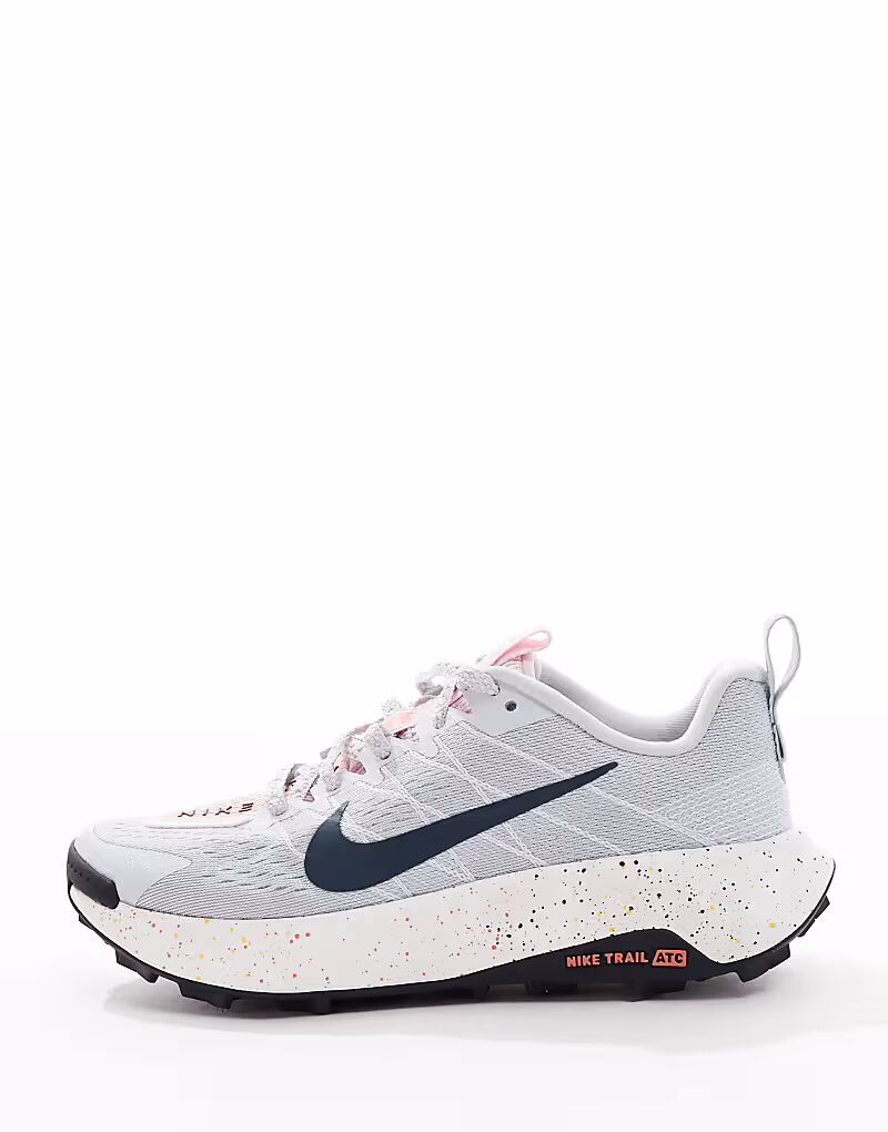 Кроссовки Nike Running ReactX Wildhorse серого и белого цвета — фото 3