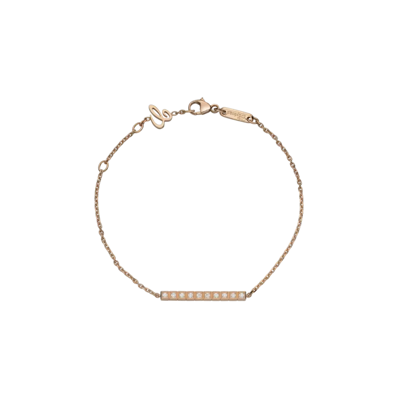 

Chopard - браслет ice cube, этическое розовое золото, бриллиантовое паве - 857702-5003 CHOPARD