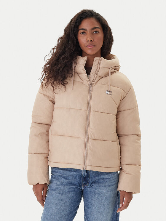 

Зимняя куртка regular fit DW0DW21625 Tommy Jeans, бежевый