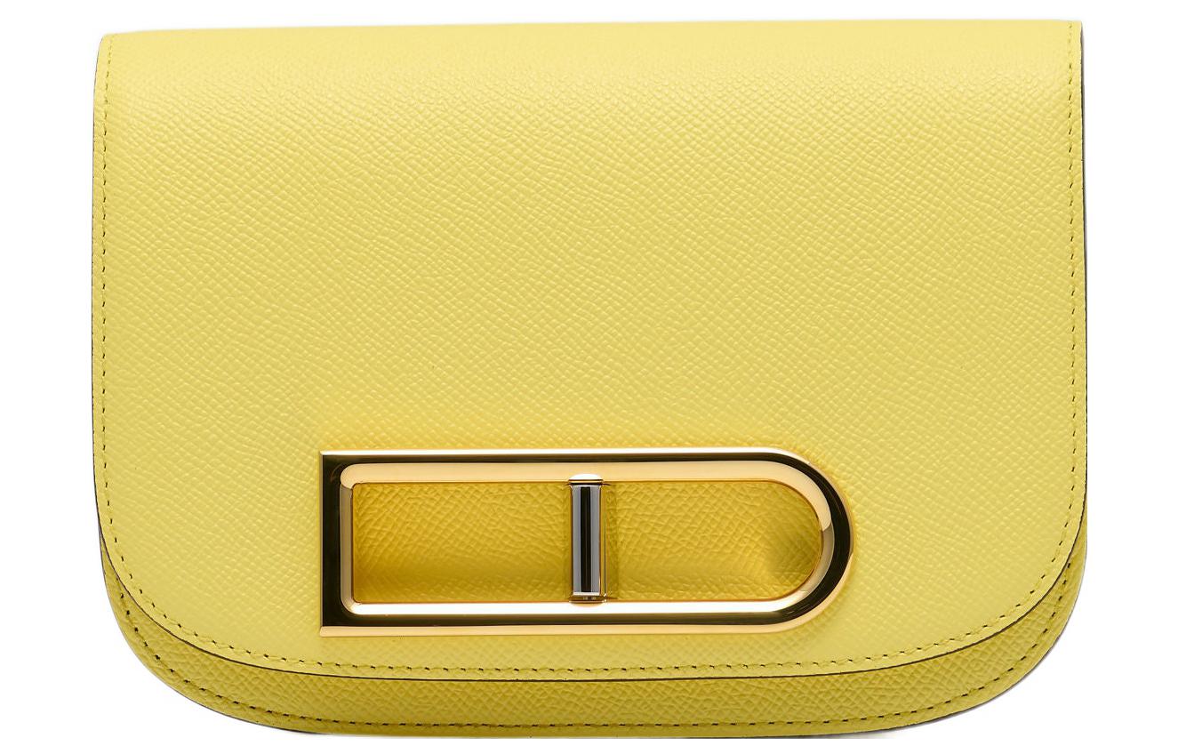 

Delvaux Сумка кросс-боди Delvau Lingot из текстурированной телячьей кожи женская yellow