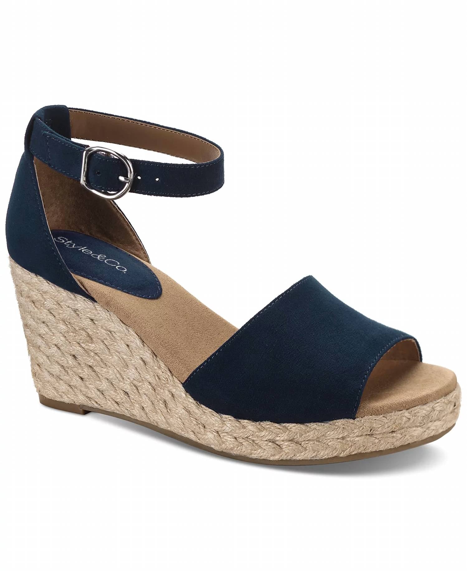 Женские босоножки Seleeney на танкетке в цвете navy Style & Co.