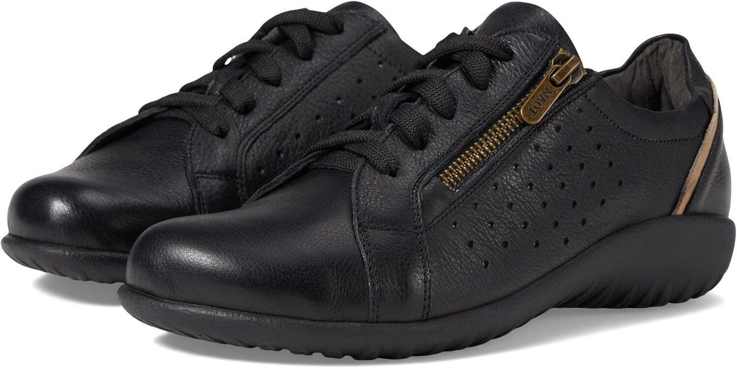 Кроссовки Moko Naot, цвет Soft Black Leather/Khaki Beige Leather