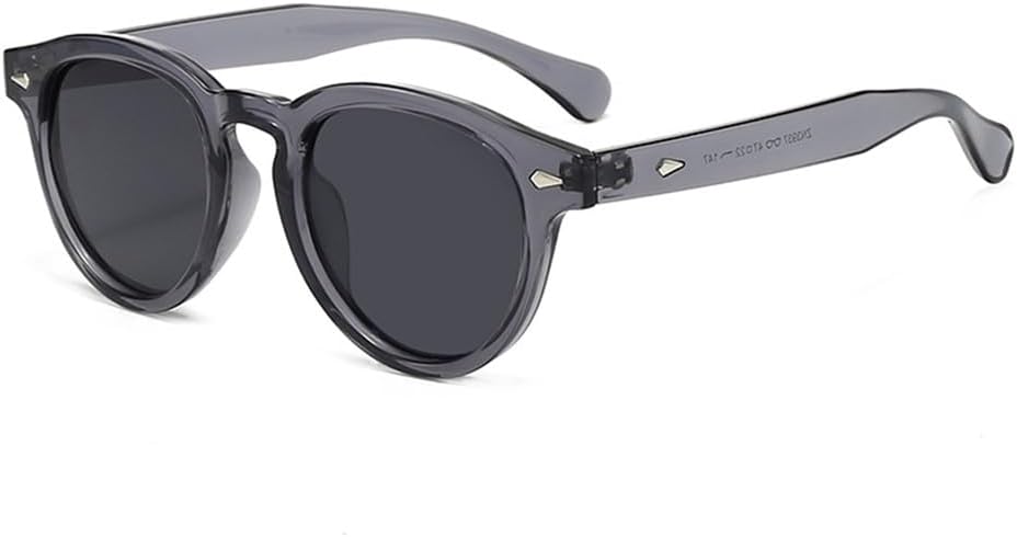 

Круглые солнцезащитные очки для женщин, маникюр с защитой от УФ-излучения UV400 для мужчин, конфетные цвета, для занятий спортом на открытом воздухе, бега и путешествий UYPTK, Gray Black