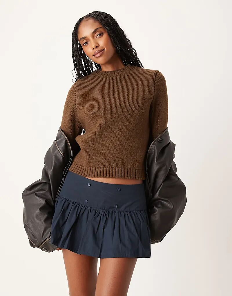 

Мини-юбка Motel Rafta темно-синего цвета