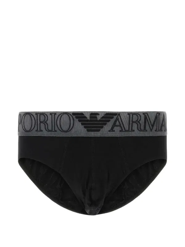 Трусы с эластичным поясом Emporio Armani, черный