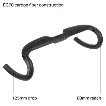 Аэро руль EC70 Easton, цвет Matte Carbon